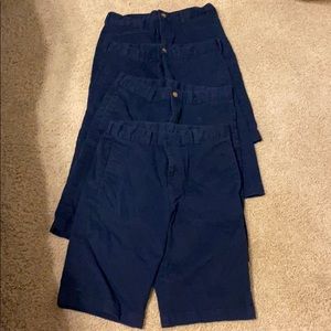4 pairs of navy shorts bundle